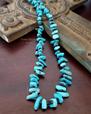 Schaef Designs Turquoise Nugget Black Lignite Necklace | Arizona