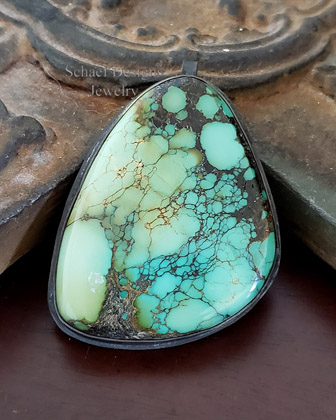  Schaef Designs Blue Agate & Sterling Silver 3 Strand Agate Necklace | Arizona