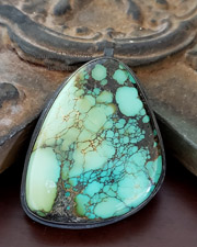 Schaef Designs 3 Strand Green Turquoise & Sterling Silver Necklace | Arizona