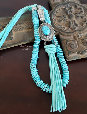   Schaef Designs Turquoise Braid Necklace | Arizona 